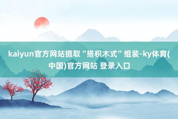 kaiyun官方网站摄取“搭积木式”组装-ky体育(中国)官方网站 登录入口