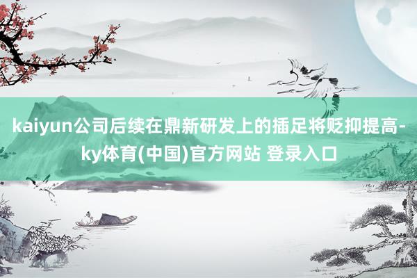 kaiyun公司后续在鼎新研发上的插足将贬抑提高-ky体育(中国)官方网站 登录入口